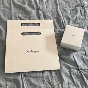 Saint Laurent Ivory Bag and Belt Box Set